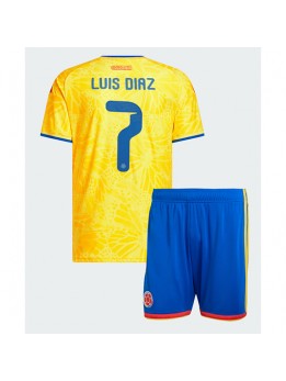 Detské Futbalové oblečenie Kolumbia Luis Diaz #7 MS 2026 Krátky Rukáv - Domáci (+ trenírky)